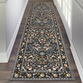 HEBE Hallway Runner Rug 2'x8', Washable Non Slip Kitchen Rug Runner | Soft Boho by HEBE