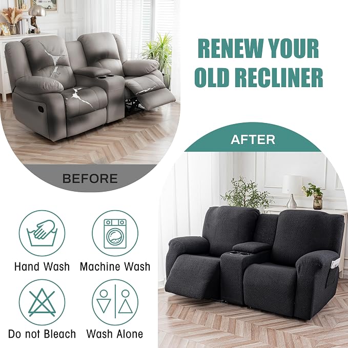 Genina Recliner Loveseat Covers - Image 6