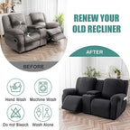 Genina Recliner Loveseat Covers - Image 6