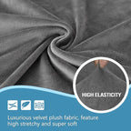 HDCAXKJ Corner Sectional Couch Covers Velvet Stretch L Shape Sofa Cover Soft - Image 3