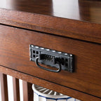 Leick Home 82262 Mission Mantel Height Bookcase - Image 10