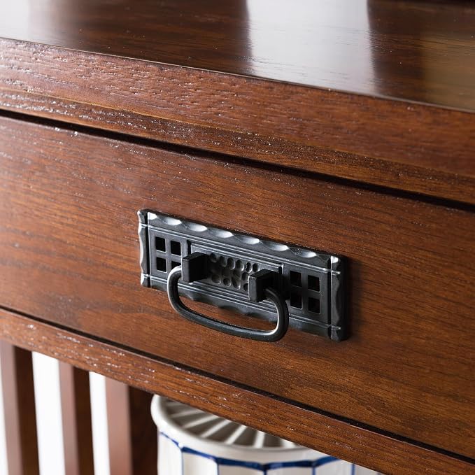 Leick Home 82262 Mission Mantel Height Bookcase - Image 10