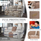 100% Waterproof Sectional Recliner Couch Covers - Image 6