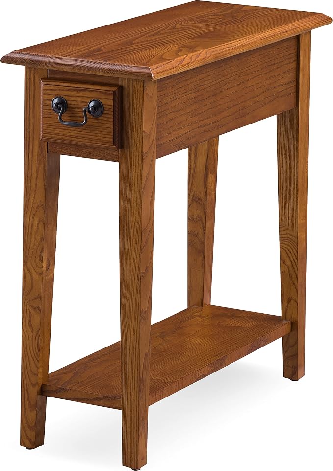 Leick Home Haven Ridge End Table, Solid Wood, 1 Storage Drawer, Bottom Display by LeickFurniture