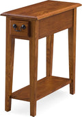 Leick Home Haven Ridge End Table, Solid Wood, 1 Storage Drawer, Bottom Display by LeickFurniture