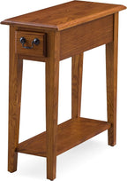 Leick Home Haven Ridge End Table, Solid Wood, 1 Storage Drawer, Bottom Display by LeickFurniture