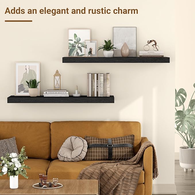 24 Inch Floating Shelves, 12 Inch Deep Floating Shelves - Image 5