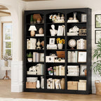 FACBOTALL 71" Triple Wide Bookshelf, 6 Tier Tall Bookshelf, Large Book Shelf - Image 4