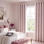 NICETOWN 100% Blackout Window Curtain Panels 84" Long, Blush Pink, 2 Pieces - Image 7