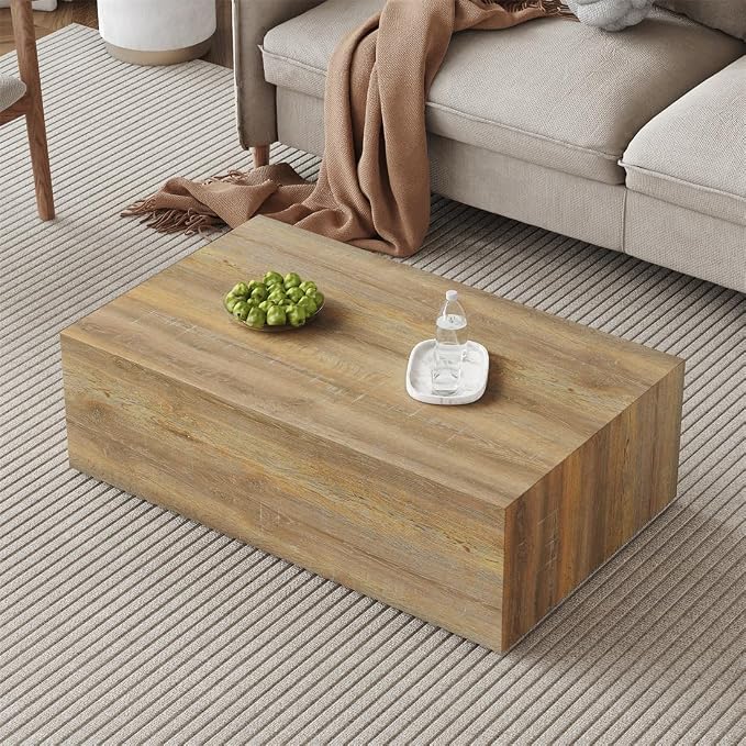 Coffee Table for Living Room Table, Modern Wood Coffee Table, Center Table for - Image 3
