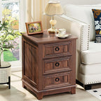 Joaxswe Farmhouse Nightstand Set of 2, 18 Inch End Table - Image 7