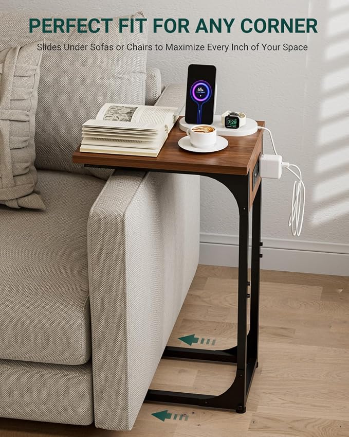 C-Shaped Side Table for Couch - Image 5