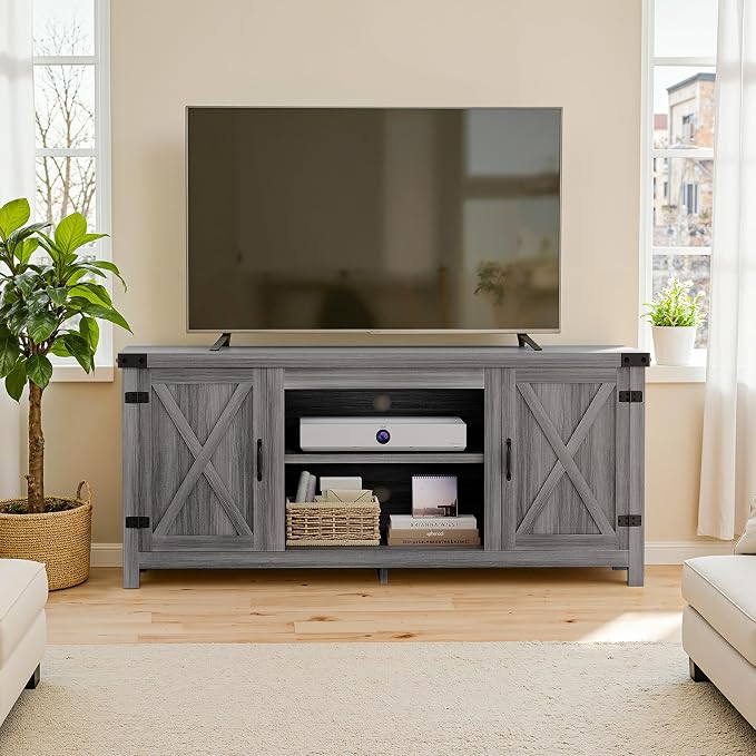 YESHOMY Modern Farmhouse TV Stand - Image 3