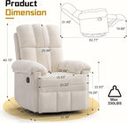 Korser Recliner Chair, Swivel Rocker Recliner Chair - Image 2