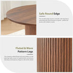31.5" Round Dining Table for 2-4, Modern Farmhouse Kitchen Table - Image 4