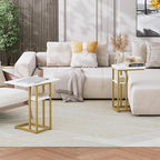 HOOBRO Foldable C Shaped End Table, C Shaped Side Table - Image 2