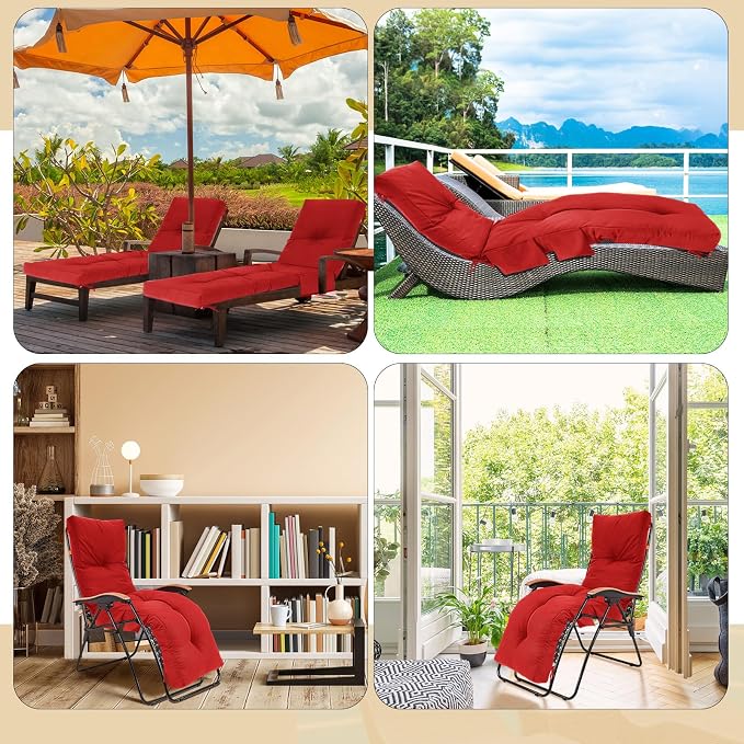 Kigley Outdoor Chaise Lounge Cushions - Image 8