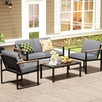 8Pcs Patio Cushion Covers, Outdoor Stretch Cushion Covers, Washable | Stretch - Image 7