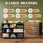 WLIVE Led Dresser for Bedroom, TV Stand for Bedroom - Image 5