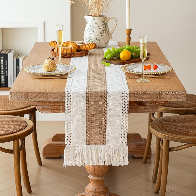 FEXIA Boho Table Runner for Summer Home Coffee Decor - Image 2