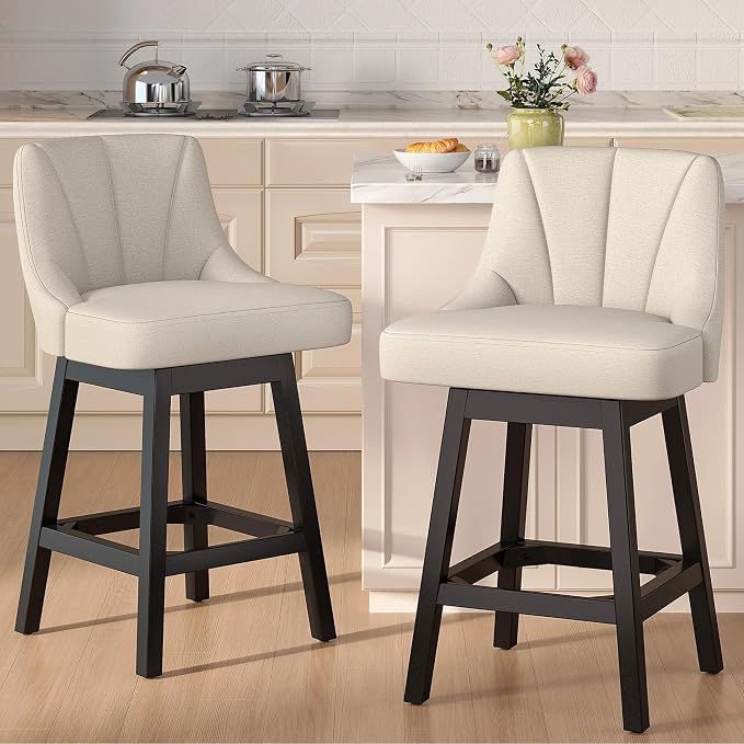 YaFiti Swivel Bar Stool 1 Pcs, 26 Inch Counter Height Bar Stools - Image 2