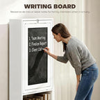 HOMCOM Foldable Convertible Writing Table, Wall Mounted Space-Saving Computer - Image 6