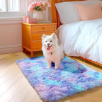 Amdrebio Purple Rainbow Mermaid Small Mini Cute Rug 2x3 - Image 8
