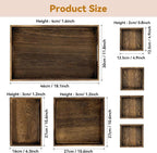 Wooden Serving Trays with Handle - Image 5