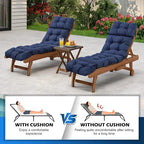 Chaise Lounge Cushions Outdoor, Waterproof & Fade Resistant Patio Lounge Chair - Image 6