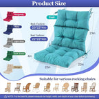 Rocking Chair Cushion, Waterproof and Fade-Resistant Adirondack Rocker Cushions - Image 2