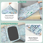4Pcs Patio Cushion Covers Stretch Outdoor Furniture Protector Slipcovers | - Image 5