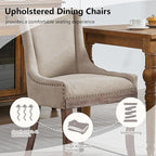 Modern Dining Chairs Set of 2, High Back Dining Chairs Side Chairs - Image 4