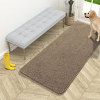 OLANLY Dog Door Mat for Muddy Paws 54x24, Super Absorbent Chenille Mud Mat | Tan by OLANLY