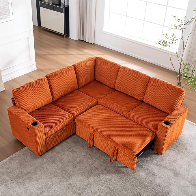 Modular Sectional Sleeper Sofa by LITVZ