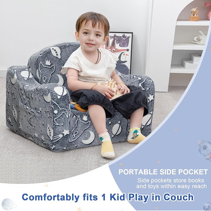 Airpanda Comfy Toddler Couch and Chair - Image 3