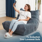 Bean Bag Chairs for Adults Giant Bean Bag Chair Memory Foam BeanBag Chair Bean - Image 6