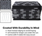 SAND MINE Waterproof Outdoor Rug 8x10 ft, Plastic Reversible Rug, Modern Area - Image 4