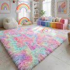 Amdrebio Rainbow Unicorn Large Area Rug 9x12 - Image 5