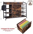 45" File Cabinet for Home Office, Mobile Office Storage Cabinet - Image 2