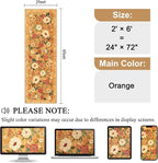 DUKINO 2x6 Runner Rug for Hallway, Washable Kitchen Rugs Non Slip, Floral - Image 2