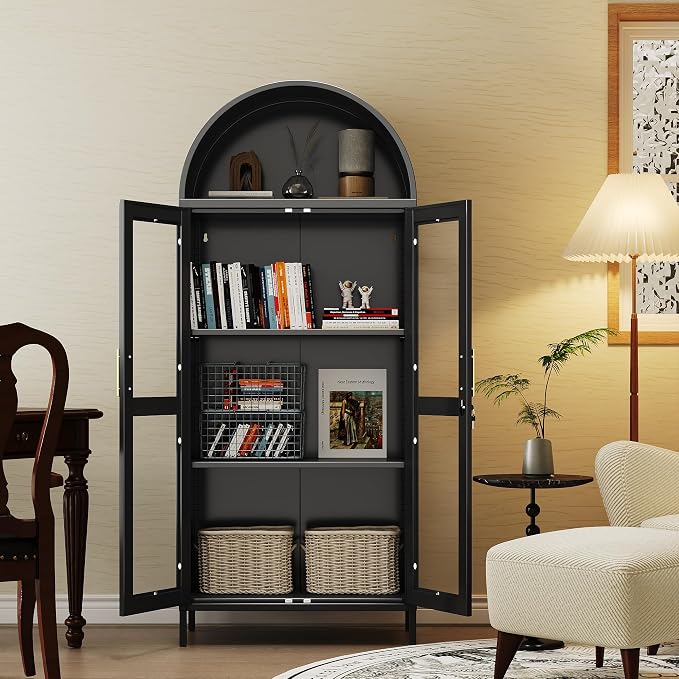 VEXPOR 73" Tall Arched Display Cabinet - Image 5