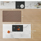 3x5 ft Area Rug Entryway Runner Kitchen Rugs Non Slip Dark Brown | Boho Woven - Image 2