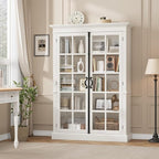 QUW Modern 65" Display Cabinet, 5-Tier Bookcase - Image 4