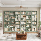 FACBOTALL Triple Wide Bookshelf, 6 Tier Large Bookshelf, Bookcase - Image 2