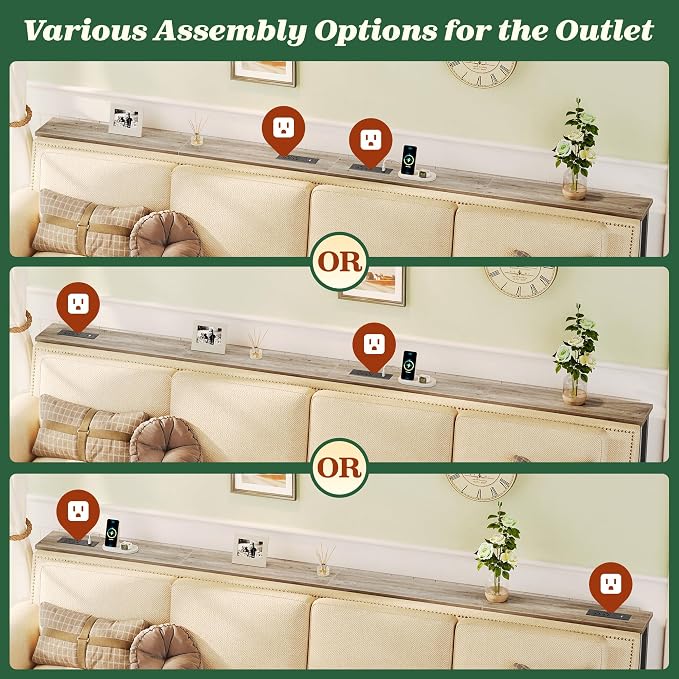 SUPERJARE 110.2 Inch Sofa Table - Image 6