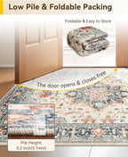RELEANY Washable Area Rug, Runner 2'x6', Water Repellent, Pet Friendly - Image 6