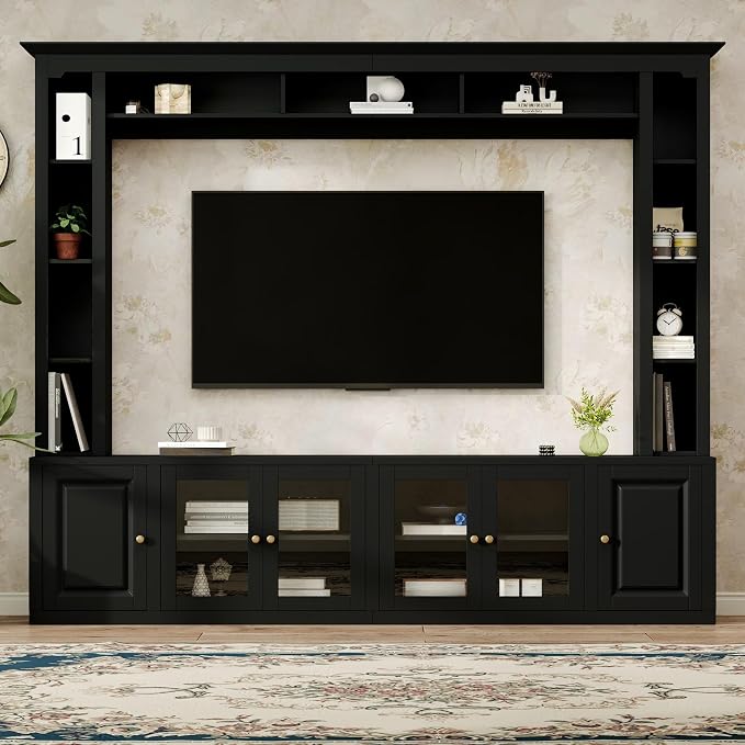 Merax Modern 4 Piece Entertainment Wall Unit by Merax
