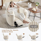 Power Recliner, Nursery Swivel Glider Rocking Chair - Image 6