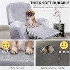 ANARACHON Recliner Chair Covers Leather Like, 4 Pieces Recliner Cover - Image 2
