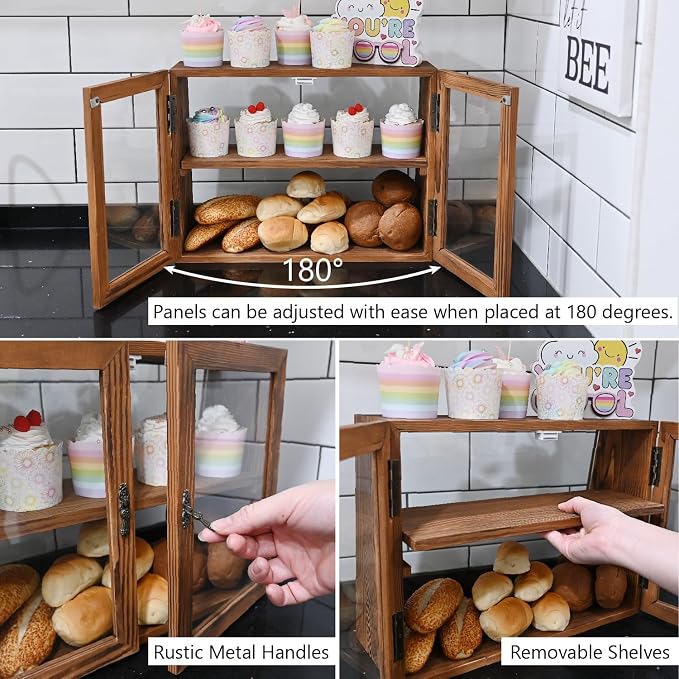 MOOCA Wood and Glass Display Case - Image 5